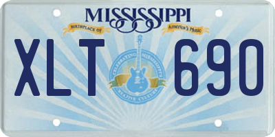 MS license plate XLT690