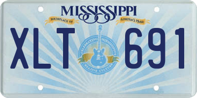 MS license plate XLT691