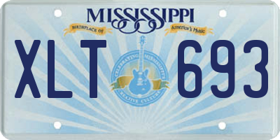 MS license plate XLT693