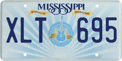 MS license plate XLT695