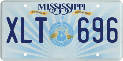 MS license plate XLT696