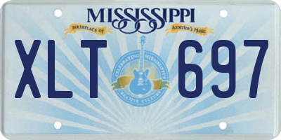 MS license plate XLT697