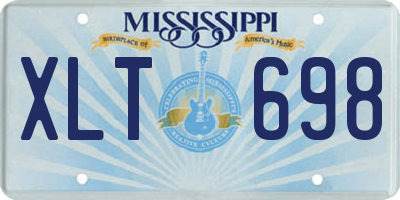 MS license plate XLT698