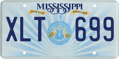 MS license plate XLT699