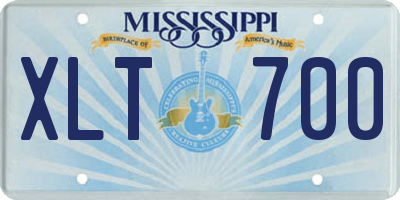 MS license plate XLT700