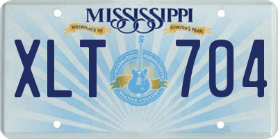 MS license plate XLT704