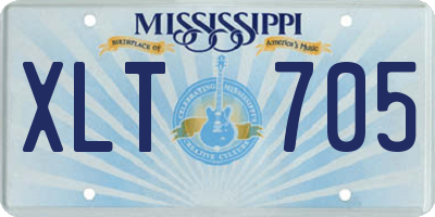 MS license plate XLT705