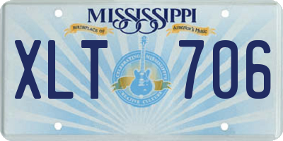 MS license plate XLT706