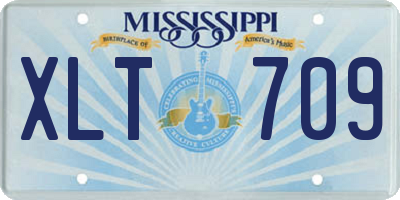 MS license plate XLT709