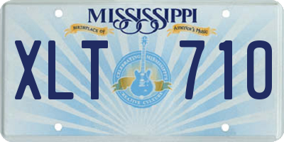 MS license plate XLT710