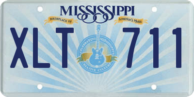 MS license plate XLT711