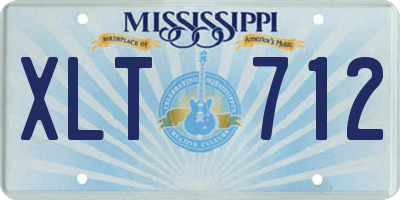 MS license plate XLT712