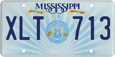 MS license plate XLT713