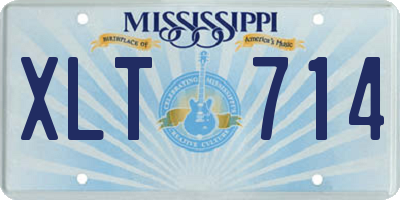 MS license plate XLT714