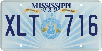MS license plate XLT716