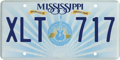 MS license plate XLT717
