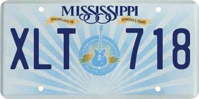 MS license plate XLT718