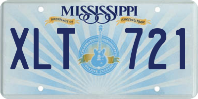 MS license plate XLT721