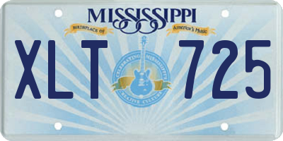 MS license plate XLT725