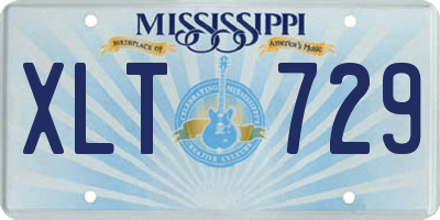 MS license plate XLT729