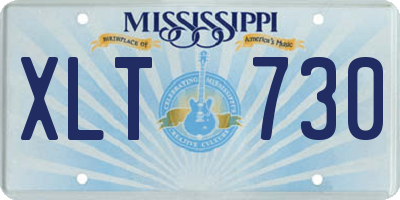 MS license plate XLT730