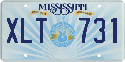 MS license plate XLT731