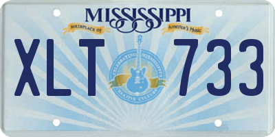 MS license plate XLT733