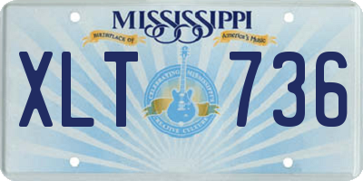 MS license plate XLT736