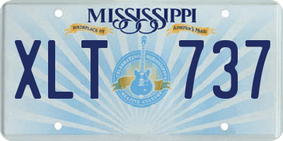 MS license plate XLT737