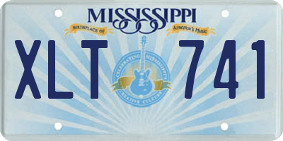MS license plate XLT741