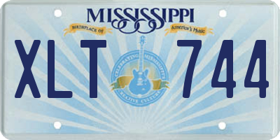 MS license plate XLT744