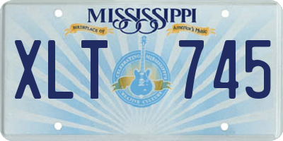 MS license plate XLT745