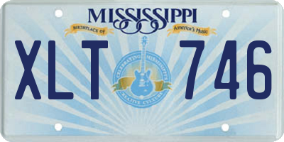 MS license plate XLT746
