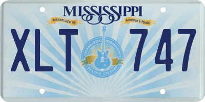 MS license plate XLT747