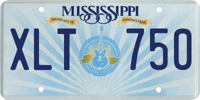 MS license plate XLT750