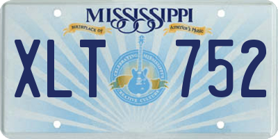 MS license plate XLT752