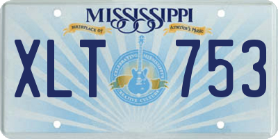MS license plate XLT753