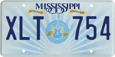 MS license plate XLT754