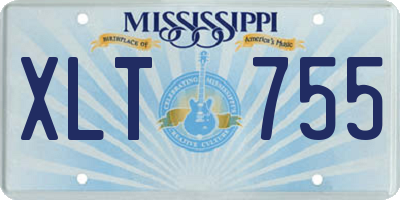 MS license plate XLT755