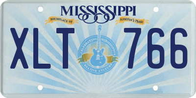 MS license plate XLT766