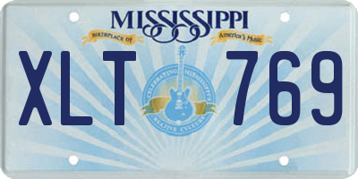 MS license plate XLT769