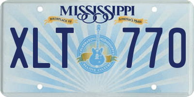 MS license plate XLT770