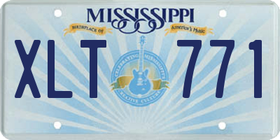 MS license plate XLT771