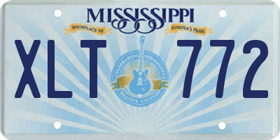 MS license plate XLT772