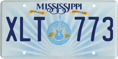 MS license plate XLT773