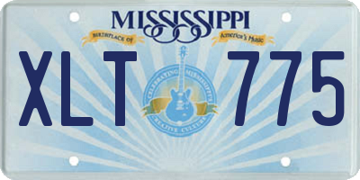 MS license plate XLT775