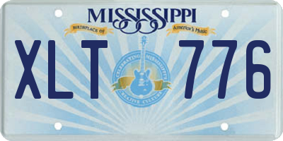 MS license plate XLT776