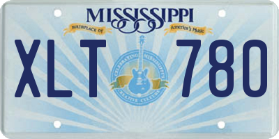 MS license plate XLT780