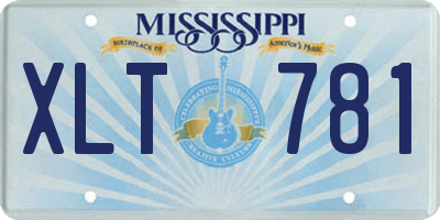 MS license plate XLT781