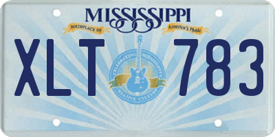 MS license plate XLT783